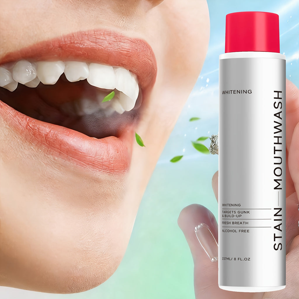8.01oz of Multi-Functional Mouthwash, Containing Menthol for Long-Lasting Fresh Breath, Gentle Cleaning, Portable for Use, Suitable for After Meals And Dating Occasions