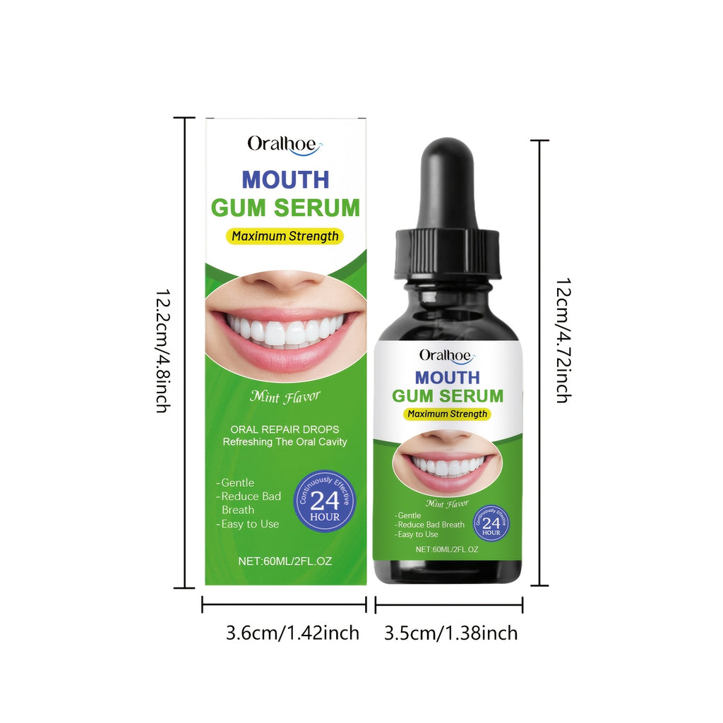 1\u002F2pcs 24-Hour Fresh Breath Oral Care Drops 60Ml\u002F2Fl.Oz, Botanical Oral Care, Freshens Breath, Long-Lasting Fragrance, Teeth Cleaning, Tongue Coating Removal, Daily Mouthwash, Portable