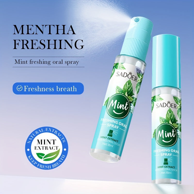 Pack of 2\u002F5, Freshens Breath in 3 Seconds, Mint Breath Freshening Spray, Alcohol-Free, Gentle And Refreshing, 0.61oz×2, 0.61oz×5, Easy to Carry, Suitable for Travel And Parties, Keeps Your Mouth Fresh at All Times
