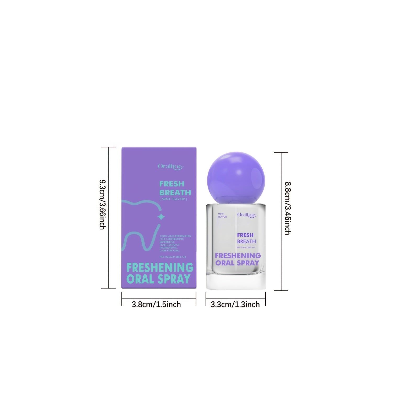 Fresh Oral spray, containing mint ingredients, quickly freshens the mouth, eliminates odors and keeps it refreshing for a long time. Compact and portable, it is suitable for use after meals or in social occasions