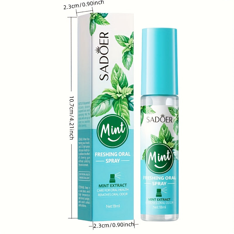 Pack of 2\u002F5, Freshens Breath in 3 Seconds, Mint Breath Freshening Spray, Alcohol-Free, Gentle And Refreshing, 0.61oz×2, 0.61oz×5, Easy to Carry, Suitable for Travel And Parties, Keeps Your Mouth Fresh at All Times
