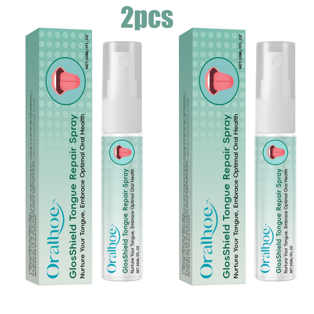 Tongue Care Spray 2pcs*30ml\u002F1fl.oz Freshens Breath, Cleans Tongue, Oral Care Cleansing, Tongue Coating Removal Portable Design, Easy to Use, Daily Oral Care Spray Mouthwash Containing Mint, Castor Oil, Green Tea, Panthenol