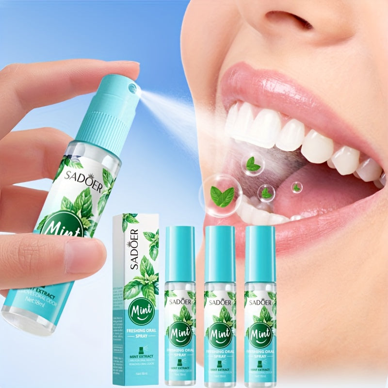 Pack of 2\u002F5, Freshens Breath in 3 Seconds, Mint Breath Freshening Spray, Alcohol-Free, Gentle And Refreshing, 0.61oz×2, 0.61oz×5, Easy to Carry, Suitable for Travel And Parties, Keeps Your Mouth Fresh at All Times
