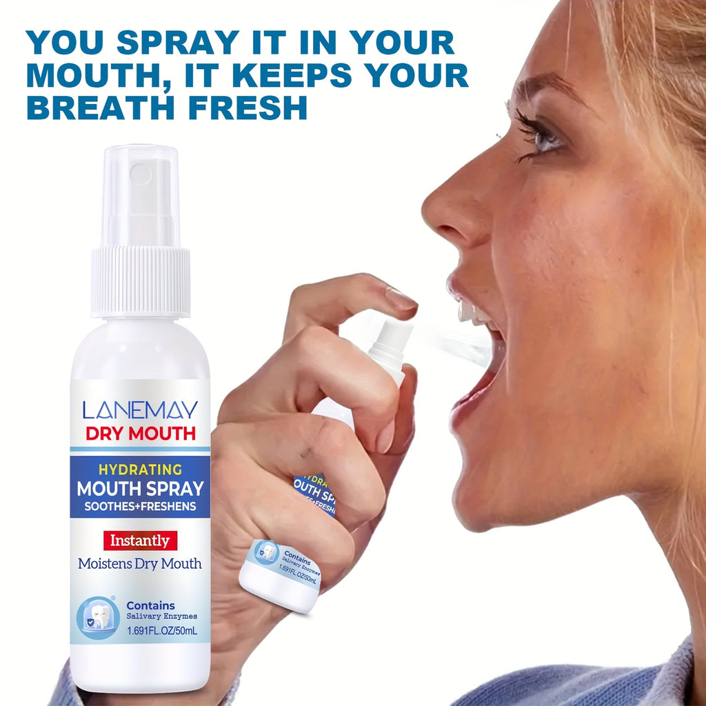 Hydrating Mouth Spray-Moistens and Relieves Symptoms of  Mouth-with a Hint of Mint-Keep Freshens Breath and Great Tasting-Suitable for  Mouth & Bad Breath