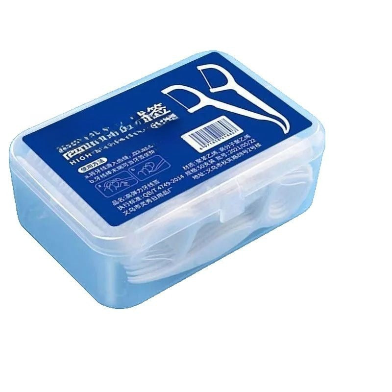 200 Ultra-fine Disposable Floss Sticks Home Packed Ultra-fine and Smooth Floss