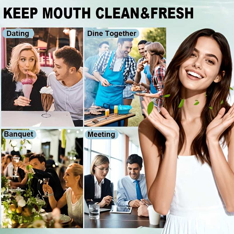8.01oz of Multi-Functional Mouthwash, Containing Menthol for Long-Lasting Fresh Breath, Gentle Cleaning, Portable for Use, Suitable for After Meals And Dating Occasions