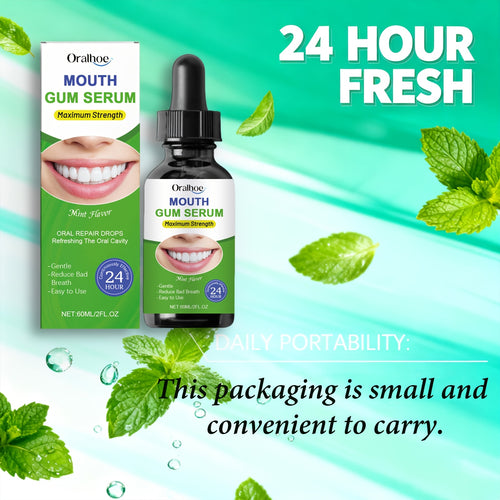 1\u002F2pcs 24-Hour Fresh Breath Oral Care Drops 60Ml\u002F2Fl.Oz, Botanical Oral Care, Freshens Breath, Long-Lasting Fragrance, Teeth Cleaning, Tongue Coating Removal, Daily Mouthwash, Portable