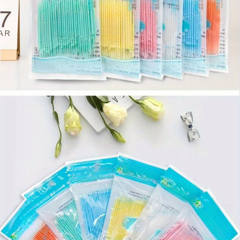 Double-Headed Floss, Interdental Toothpick, Toothbrush, Tooth Cleaning Stick, Toothpick, Floss Stick, Tool Color Random